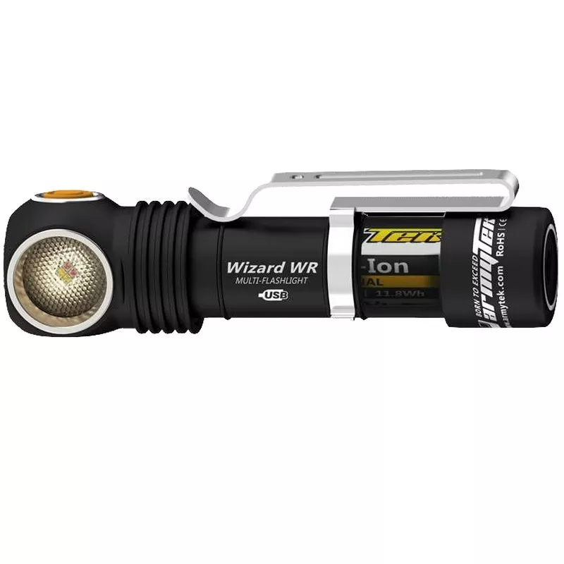 Armytek Lampe frontale LED Wizard WR Rouge et Blanche 1000 lumens