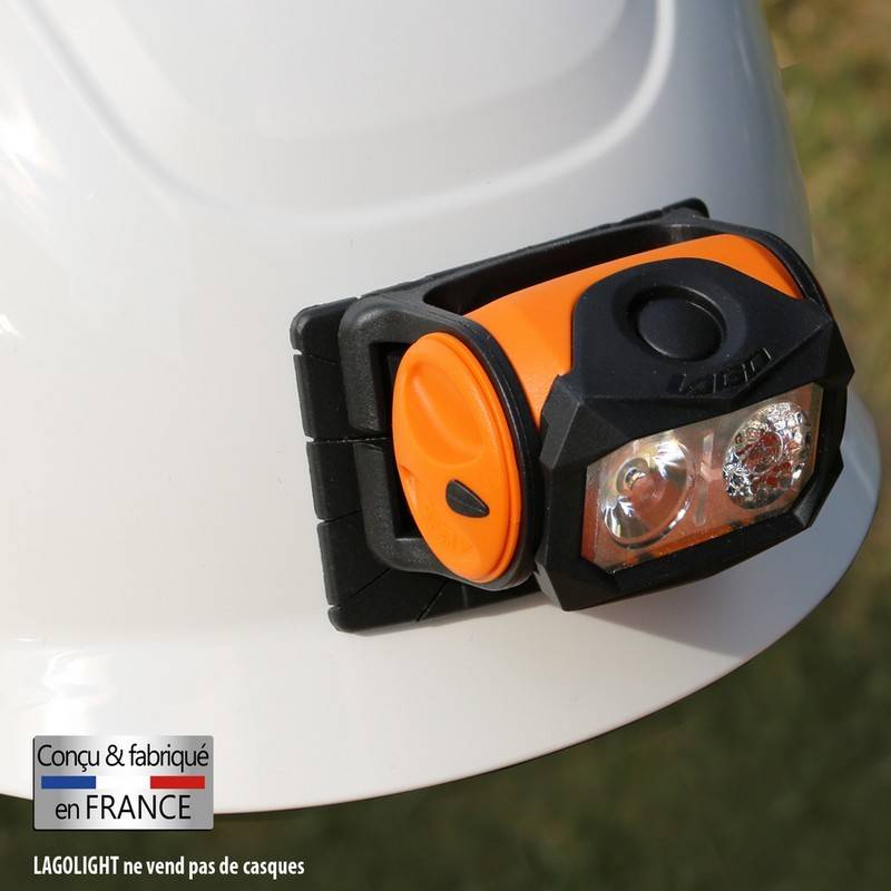 Helmet plate for Lagolight headlamps