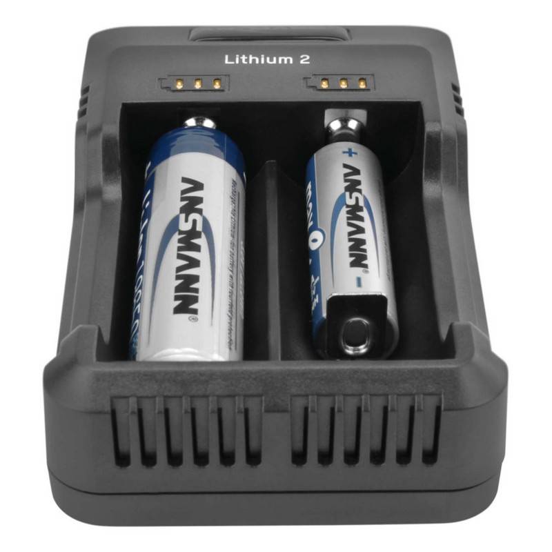 This Ansmann charger is ideal for recharging one or two lithium batteries.
