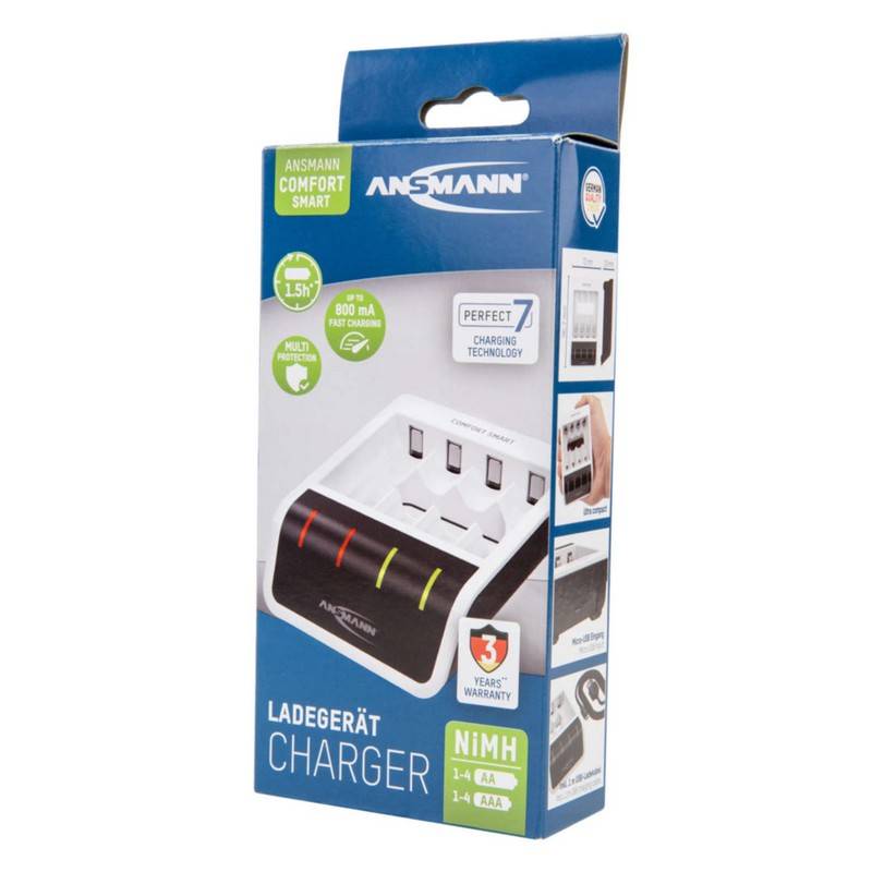 Charger for AA and AAA batteries