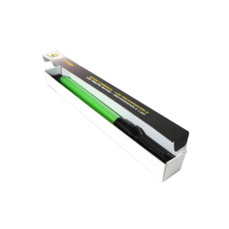 Rechargeable LED trafic baton Green - K-Sign