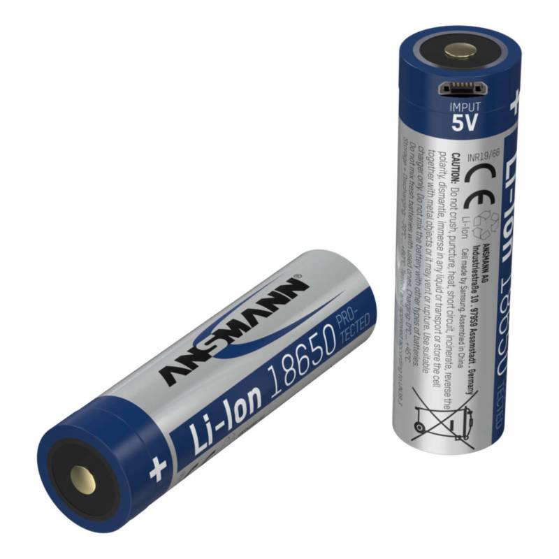 Batterie Li-Ion rechargeable 18650 3400mah proposée par Prolutech