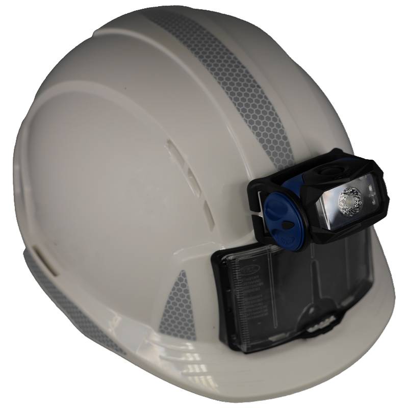 Linterna frontal para casco de construcción