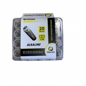 Låda med Prolutech AA-batterier för Prolutech-lampor