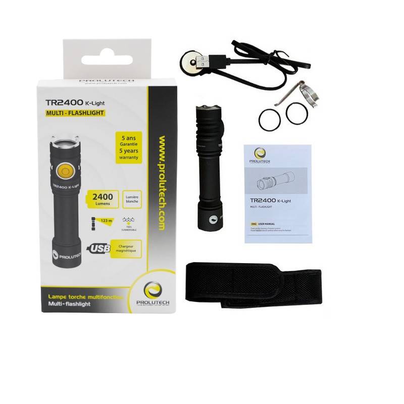 Prolutech flashlight and accessories