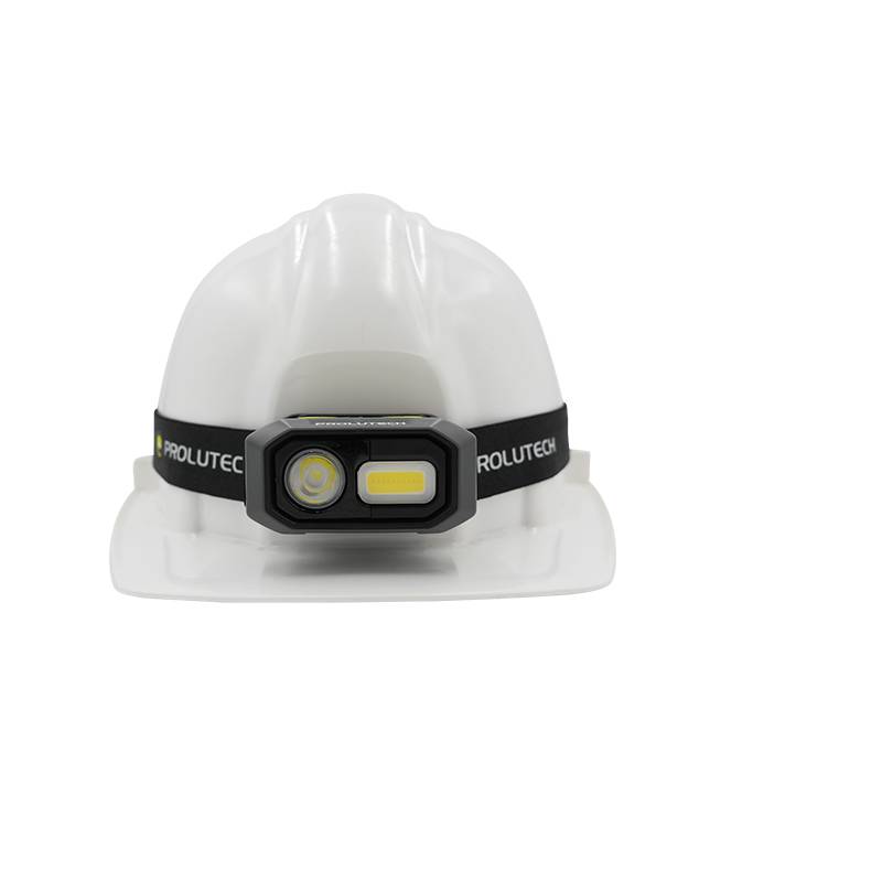 K-Light FR480 Prolutech lamp on construction helmet