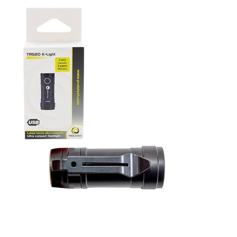 Prolutech TR520 LED flashlight and packaging