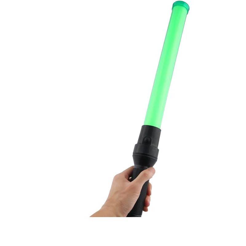 Rechargeable LED trafic baton Green