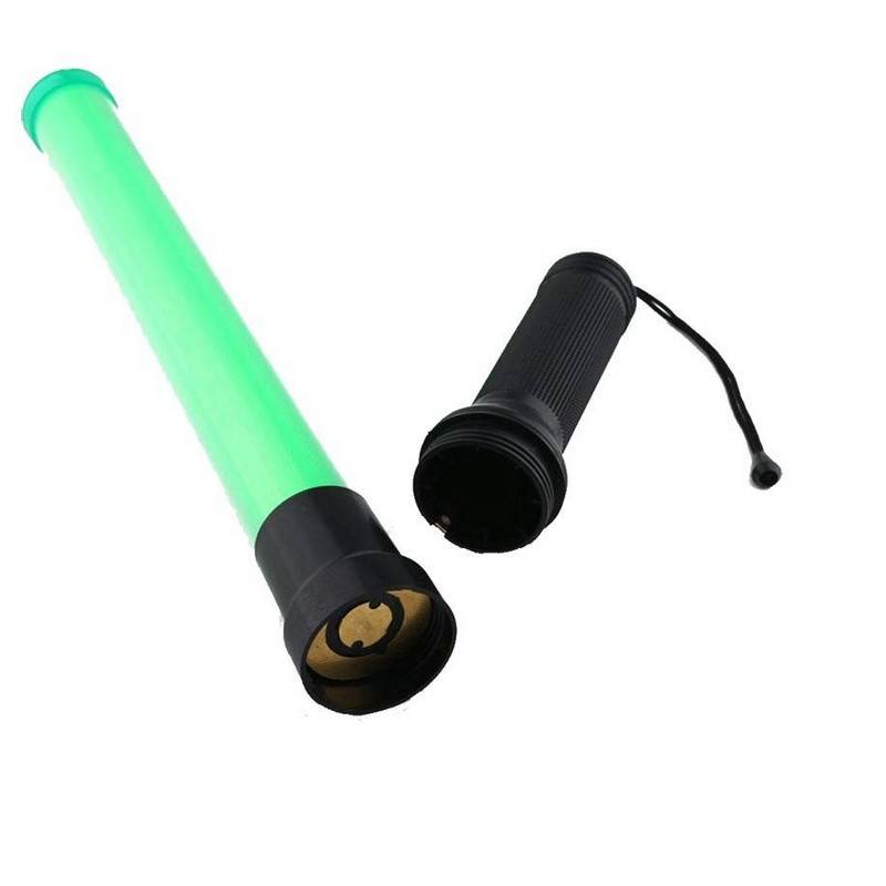 Rechargeable LED traffic baton Green - K-Sign