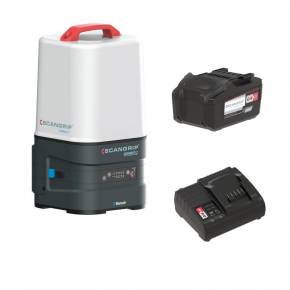 AREA 10 connect scangrip projector pack with battery and charger